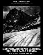 1982.06.27. Cai L'Aquila. Gran Sasso. Manifestazione Prati di Tivo poster